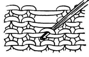     Riprendere le maglie all'uncinetto sul dritto