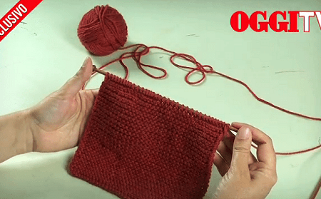 Il dritto e la maglia legaccio.