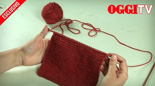 Il dritto e la maglia legaccio.