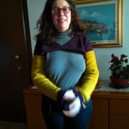 Questo maglione, di cui non ho onestamente altre foto, era stato costruito applicando la metodica EPS alla costruzione top down