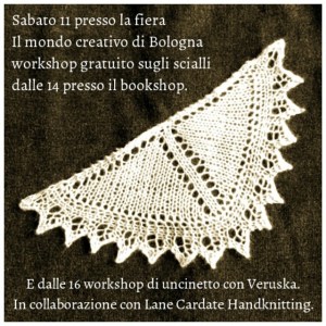 Uno dei campioni di scialle che realizzeremo assieme