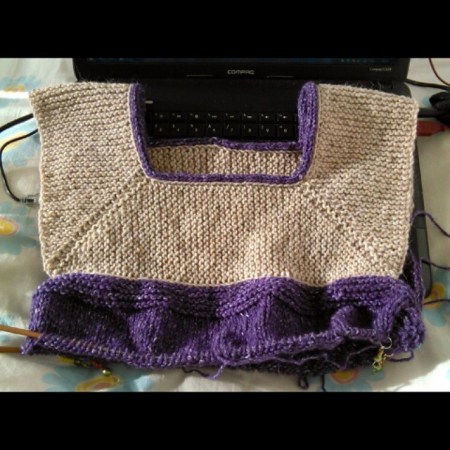 Nell'idea iniziale di EZ, questo gilet è privo di maglie a rovescio