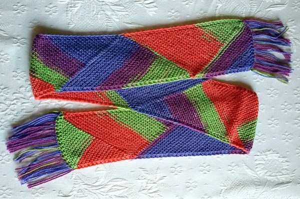 La sciarpa a triangoli