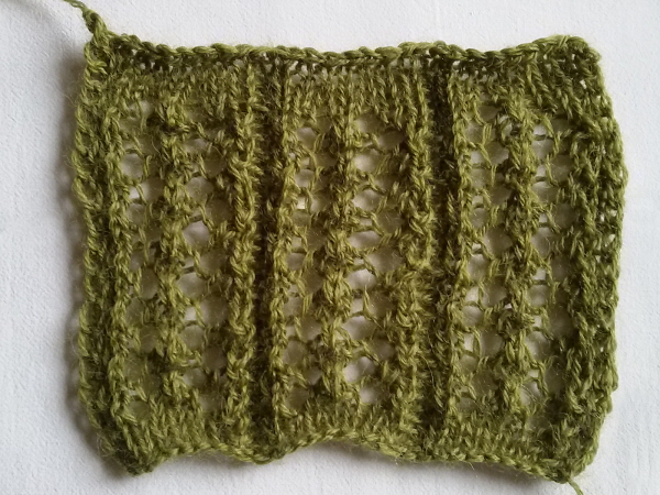 Il campione di finto merletto