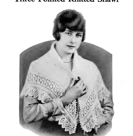 L'illustrazione originale del 1916 per questo scialle triangolare