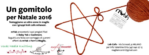 Non mancate alla festa di Natale dei gruppi di maglia di Milano!