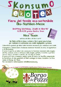 La locandina del corso presso Skonsumo Oekotex