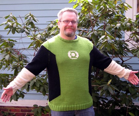 Con le istruzioni di Ann Budd potrete crare quasiasi maglione vogliate, anche quello di Lanterna Verde