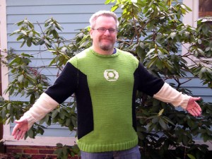 Con le istruzioni di Ann Budd potrete crare quasiasi maglione vogliate, anche quello di Lanterna Verde