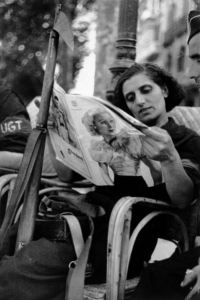 Miliziana durante la guerra di Spagna