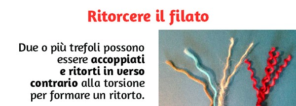 Diapositiva sui filati