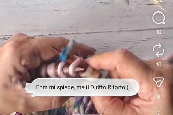 Questa non è una maglia ritorta (dal video originale della persona a cui faccio riferimento)